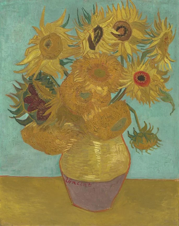 The twelve sunflowers